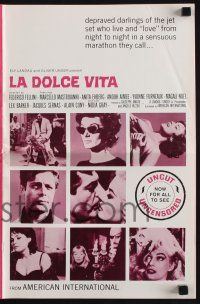7x660 LA DOLCE VITA pressbook R66 Federico Fellini, Marcello Mastroianni, sexy Anita Ekberg!