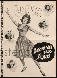 7x680 LOOKING FOR LOVE pressbook '64 great full-length art of singer Connie Francis!