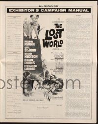 7x682 LOST WORLD pressbook '60 Michael Rennie battles dinosaurs in the Amazon Jungle!