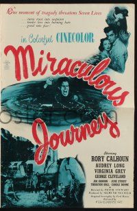 7x709 MIRACULOUS JOURNEY pressbook '48 Rory Calhoun, one moment of tragedy threatens seven lives!