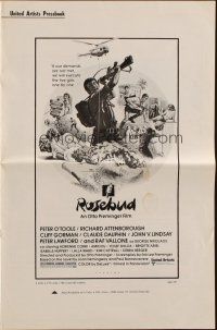 7x789 ROSEBUD pressbook '75 directed by Otto Preminger, Peter O'Toole, Richard Attenborough