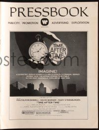 7x859 TIME AFTER TIME pressbook '79 Malcolm McDowell as Wells, David Warner as Jack the Ripper!
