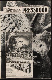 7x895 WHEN DINOSAURS RULED THE EARTH pressbook '71 an age of unknown terrors & virgin sacrifices!