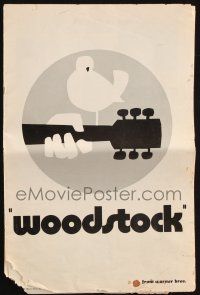 7x906 WOODSTOCK pressbook '70 legendary rock 'n' roll film, three days of peace, music & love!