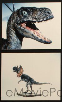 7x304 JURASSIC PARK presskit w/ 29 stills '93 Steven Spielberg, w/ cool color dinosaur f/x models!