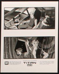 7x382 TITAN A.E. presskit w/ 5 stills '00 Don Bluth sci-fi cartoon, get ready for the human race!