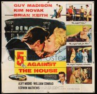 7y002 5 AGAINST THE HOUSE 6sh '55 different art of super sexy Kim Novak gambling in Reno Nevada!