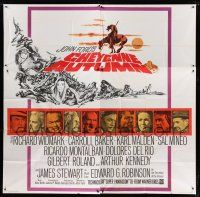 7y028 CHEYENNE AUTUMN 6sh '64 directed by John Ford, portraits ot top stars + cool art by Rehberger!