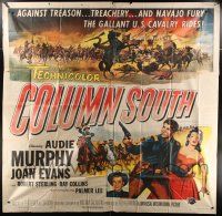 7y031 COLUMN SOUTH 6sh '53 cavalry man Audie Murphy against war-crazed Navajo!