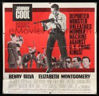 7y070 JOHNNY COOL 6sh '63 Henry Silva, sexy Bewitched star Elizabeth Montgomery in film noir!