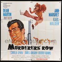 7y083 MURDERERS' ROW 6sh '66 art of spy Dean Martin as Matt Helm & sexy Ann-Margret by McGinnis!
