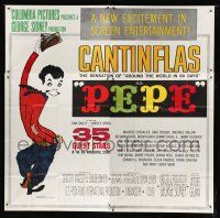 7y092 PEPE 6sh '60 cool art of Cantinflas, 35 all-star cast members!