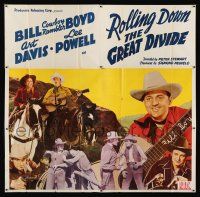7y099 ROLLING DOWN THE GREAT DIVIDE 6sh '42 Bill Cowboy Rambler Boyd, Art Davis,Lee Powell