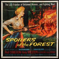 7y110 SPOILERS OF THE FOREST 6sh '57 Vera Ralston in the last frontier of untamed women!