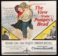 7y126 VIEW FROM POMPEY'S HEAD 6sh '55 sexy Dana Wynter accidentally learns her husband's a Negro!