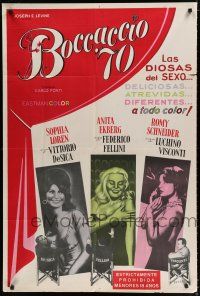 7y150 BOCCACCIO '70 Argentinean '62 Loren, Ekberg & Schneider, plus Fellini, De Sica & Visconti!