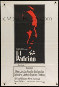7y183 GODFATHER Argentinean '72 art of Marlon Brando in Francis Ford Coppola crime classic!