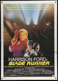 7y498 BLADE RUNNER Italian 1p '82 Ridley Scott sci-fi classic, Harrison Ford, Rutger Hauer