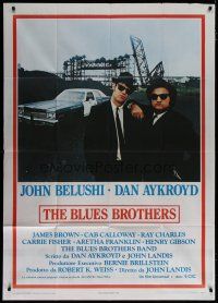 7y505 BLUES BROTHERS Italian 1p '80 John Belushi & Dan Aykroyd are on a mission from God!