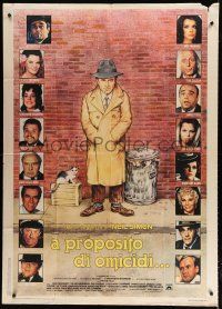 7y526 CHEAP DETECTIVE Italian 1p '78 art of detective Peter Falk by Green & portraits of top cast!