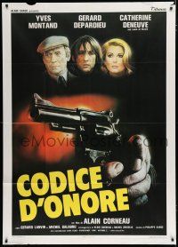 7y530 CHOICE OF ARMS Italian 1p '82 Catherine Deneuve, Gerard Depardieu, Montand, cool gun art!