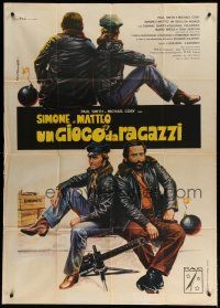 7y534 CONVOY BUDDIES Italian 1p '75 Tarantelli art of truck drivers with machine gun & bomb!