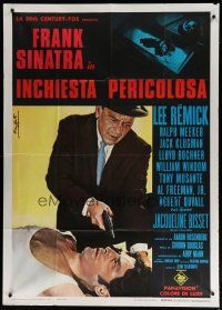 7y556 DETECTIVE Italian 1p '68 Frank Sinatra as gritty New York City cop, different Nistri art!