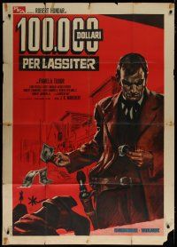 7y565 DOLLARS FOR A FAST GUN Italian 1p '66 La Muerte cumple condena, spaghetti western art by Putzu