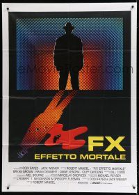 7y583 F/X Italian 1p '86 cool different image, is it murder or is it special effects!