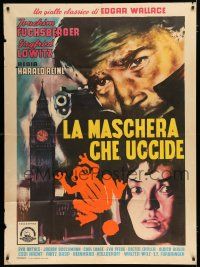 7y585 FACE OF THE FROG Italian 1p '59 Der frosch mit der maske, based on Edgar Wallace novel!