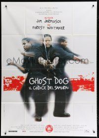 7y622 GHOST DOG Italian 1p '99 Jim Jarmusch, cool image of Forest Whitaker with katana!
