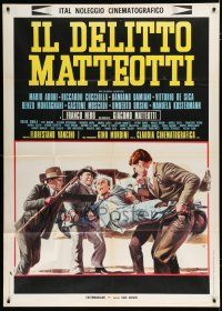 7y673 IL DELITTO MATTEOTTI Italian 1p '73 Mario Adorf as Benito Mussolini, Franco Nero, Mos art!