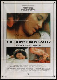 7y675 IMMORAL WOMEN Italian 1p '79 Walerian Borowczyk's Les Heroines du mal, sexy images!