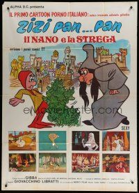 7y696 KING DICK Italian 1p '83 wacky different images from cartoon sexploitation!