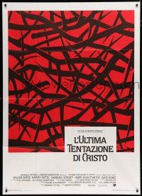 7y717 LAST TEMPTATION OF CHRIST Italian 1p '88 directed by Martin Scorsese, art by Joseph Caroff!
