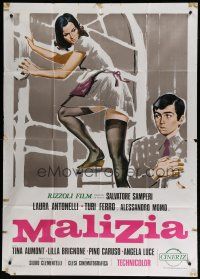 7y737 MALICIOUS Italian 1p '73 Salvatore Samperi's Malizia, Italian, boy & his sexy maid!