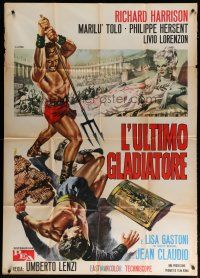 7y746 MESSALINA VS. THE SON OF HERCULES Italian 1p '64 Lenzi's L'ultimo gladiatore, Casaro art!