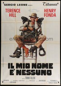 7y756 MY NAME IS NOBODY Italian 1p '74 Il Mio nome e Nessuno, art of Terence Hill by Casaro!