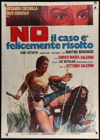 7y765 NO, THE CASE IS HAPPILY RESOLVED Italian 1p '73 wilda rt of half-naked woman attacked!