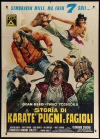 7y820 ROBIN HOOD, ARROWS, BEANS & KARATE Italian 1p '73 spaghetti western + kung fu, Casaro art!