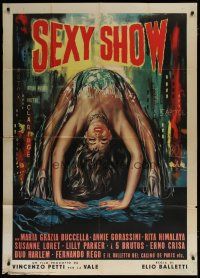 7y851 SEXY SHOW Italian 1p '63 Elio Belletti's Carosello di notte, sexy art of showgirl!