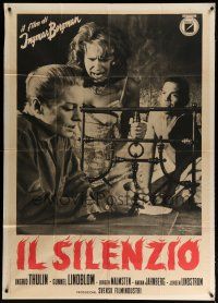 7y858 SILENCE Italian 1p '64 Ingmar Bergman's Tystnaden, Ingrid Thulin, Gunnel Lindblom