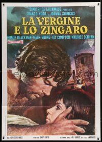 7y928 VIRGIN & THE GYPSY Italian 1p '70 from D.H. Lawrence novel, Joanna Shimkus, sexy Casaro art!