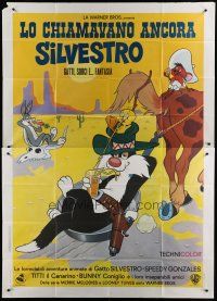 7y378 LO CHIAMAVANO ANCORA SILVESTRO Italian 2p R70s They Called Him Sylvester, Looney Tunes!