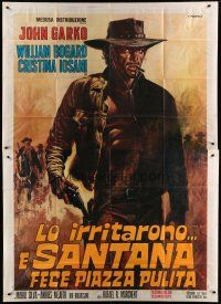 7y425 SARTANA KILLS THEM ALL Italian 2p '71 spaghetti western art of Gianni Garko w/gun by Franco!