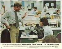 7z096 ALL THE PRESIDENT'S MEN color CanUS 11x14 still #1 '76 Hoffman & Redford as reporters!