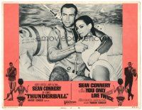 7z889 THUNDERBALL/YOU ONLY LIVE TWICE LC #8 '71 Sean Connery as James Bond w/ sexy Claudine Auger!