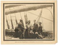 7z097 ALOHA OE LC '15 early silent, image of Willard Mack on sailing ship's deck w/sailors!