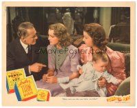 7z108 ANOTHER THIN MAN LC '39 Otto Kruger, Virginia Grey, pretty Myrna Loy holding baby!