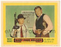 7z122 BABY FACE NELSON LC #3 '57 Public Enemy No. 1 Mickey Rooney w/tommy gun & Leo Gordon!